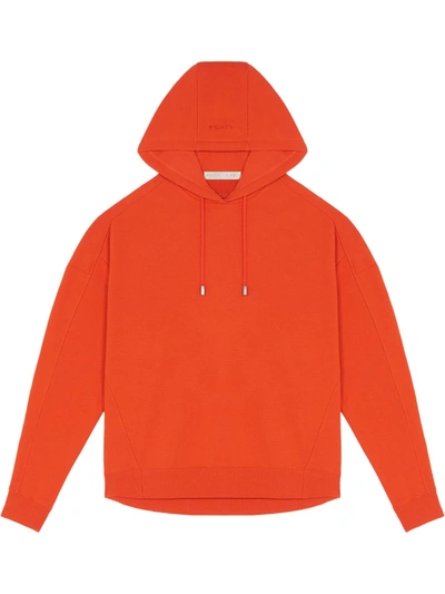 Fenty Oversized Printed Hoodie "no Alternative Hi-life" In Orange