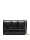 PATRIZIA PEPE QUILTED SHOULDER LEATHER BAG
