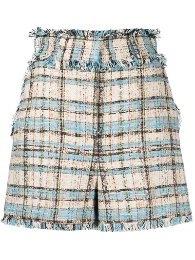 MSGM TWEED HIGH-RISE SHORTS