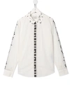 Stella Mccartney Music-print Long-sleeve Shirt In White
