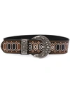 ETRO EMBROIDERED LEATHER BELT