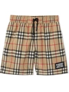 BURBERRY VINTAGE CHECK SWIM SHORTS