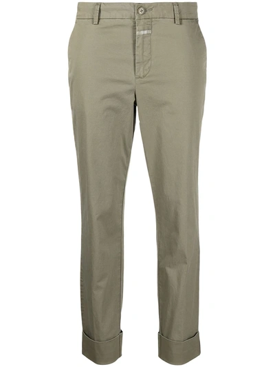 Closed Cropped Chino Trousers In Neutrals