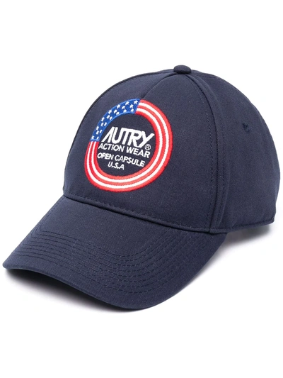 Autry Embroidered Logo Cap In Blue