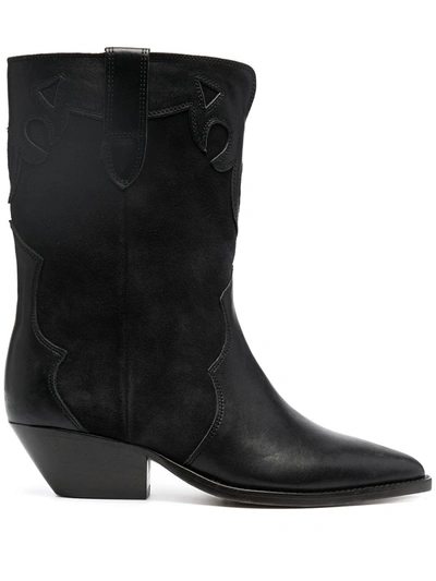 Isabel Marant Western Style Boots In Black