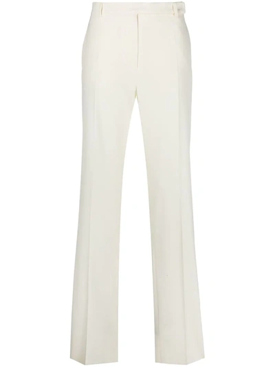 Ports 1961 1961 Womens Ivory High-rise Flared Cotton And Cashmere-blend Trousers M