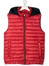 HERNO TEEN QUILTED HOODED GILET