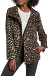 Thread & Supply Double Breasted Peacoat In Leopard