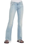 Mother The Weekender Fray Flare-leg Jeans In Swimming Pool Sunday