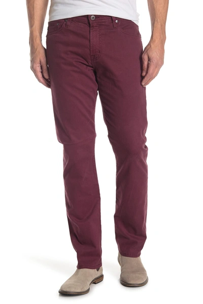 Ag Everett Slim Straight Jeans In Micro Geo Rich