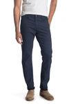 Ag Everett Slim Straight Jeans In Fine Plaid Blue