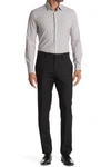 Kenneth Cole Reaction Texture Weave Slim Fit Dress Pant In Black