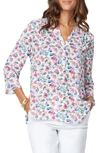 Curves 360 By Nydj Perfect Blouse In Sweet Tea Floral