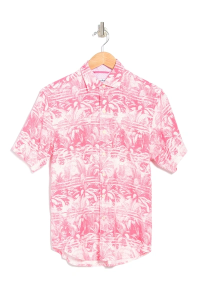 Tommy Bahama Primo Palms Short Sleeve Regular Fit Shirt In Soft Flami
