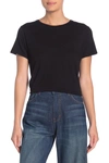Vince Essential Pima Cotton V-neck Tee In Black
