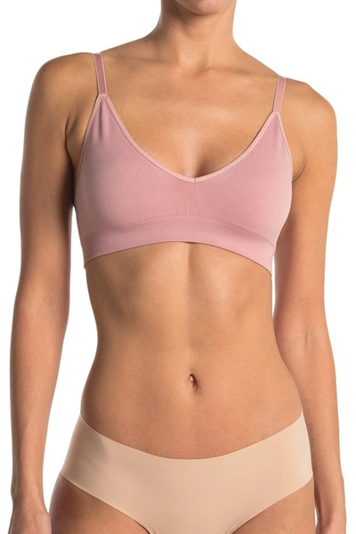 Commando Minimalist V-bralette In Rose Dusk