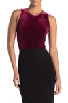 Commando Velvet Bodysuit In Berry