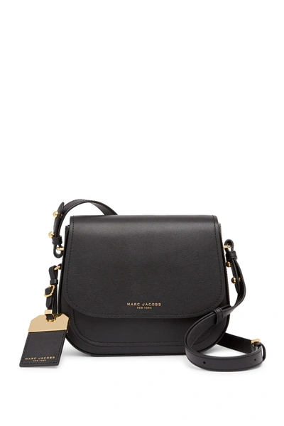 Marc Jacobs Mini Rider Leather Crossbody Bag In Black
