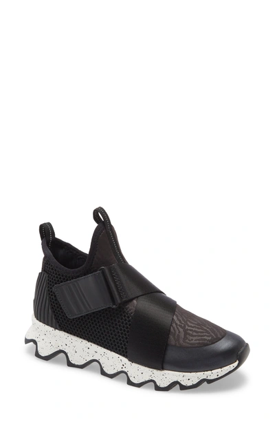 Sorel Kinetic Sneaker In Black/sea Salt
