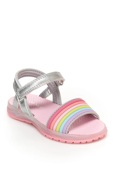 Carter's Kids' Nile Light-up Sandal In Silver