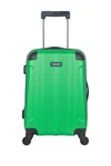 Kenneth Cole Reaction 20" Lightweight Hardside 4-wheel Spinner Carry-on Luggage In Kelly Green