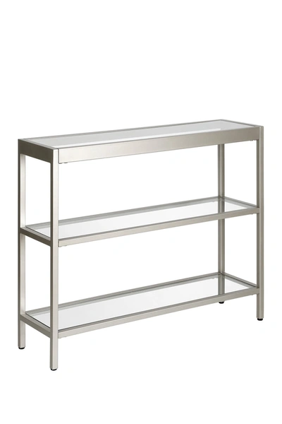 Addison And Lane Alexis 36" Satin Nickel Console Table