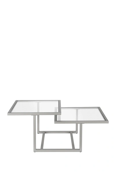 Addison And Lane Amalie Two-tier Satin Nickel Coffee Table