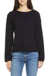 VINCE ROLLED EDGE WOOL & CASHMERE BLEND HOODIE,190820638757