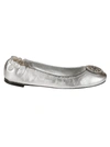 TORY BURCH CRYSTAL LOGO BALLERINAS,79198-040