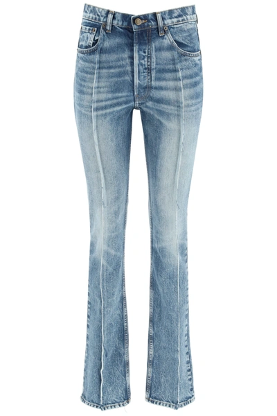 Maison Margiela Jeans Slim A Vita Alta In Blue,light Blue