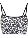 THE UPSIDE SNOW LEOPARD NATACHA SPORTS BRA