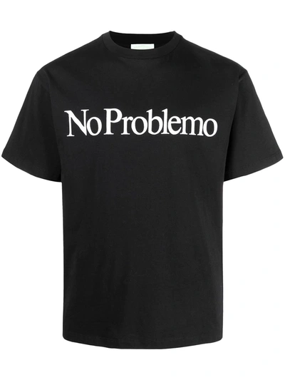 Aries No Problemo T-shirt In Black