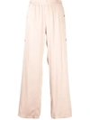 AERON SIDE-BUTTONED GATHERED TROUSERS