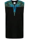 Marcelo Burlon County Of Milan Wings-print Sleeveless Tank Top In Black