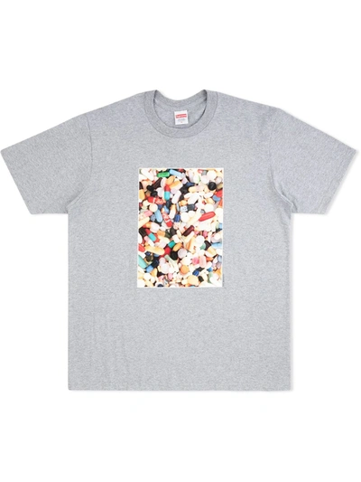 Supreme Pills Cotton T-shirt In Grey