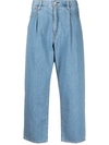 LEVI'S PLEATED WIDE-LEG JEANS