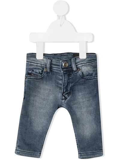 Diesel Babies' Mid Rise Slim-fit Jeans In Blue