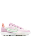 Nike Waffle Racer 2x W Low-top Sneakers In Light Arctic Pink,grey Fog,barely Volt,poison Green