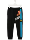 DSQUARED2 TEEN GRAPHIC-PRINT TRACK TROUSERS