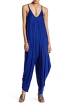 Ooberswank Sleeveless Harem Jumpsuit In Royal