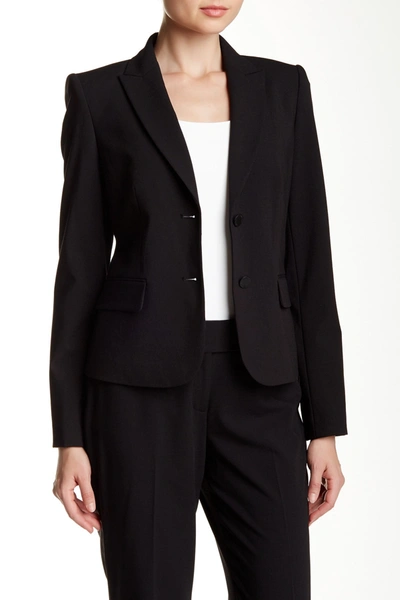 Calvin Klein Flap-pocket Two-button Blazer In Black