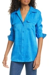 Equipment Women's Signature Slim Silk Button-front Blouse In Sky Diver