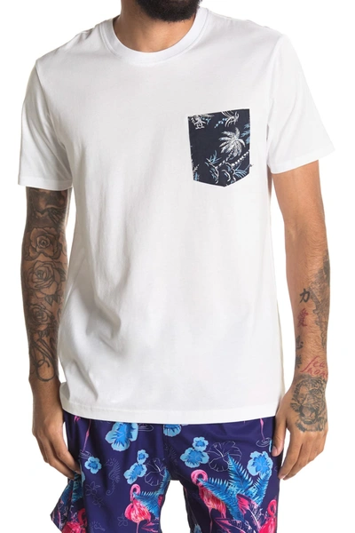 Original Penguin Palm Pocket Tee In Bright White