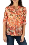 Kut From The Kloth Jasmine Top In Treviso-orange