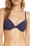 On Gossamer Cabana Cotton Blend Convertible Underwire Bra In Navy