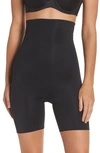 Spanx Power Conceal-her High-waisted Mid-thigh Shorts In Very Black