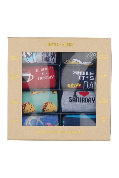 Original Penguin 7 Days A Week Sock Box In Multi