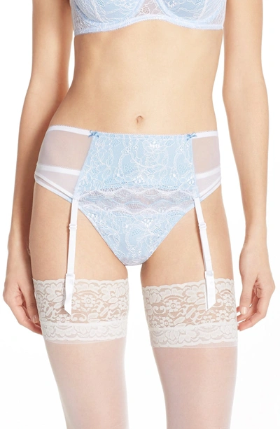 B.tempt'd By Wacoal B.sultry Lace Garter Belt In Bridal Whi