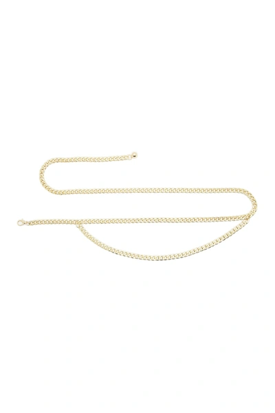 Linea Pelle Drape Waist Chain In Gold