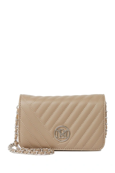 Badgley Mischka Studio Crossbody Bag In Taupe